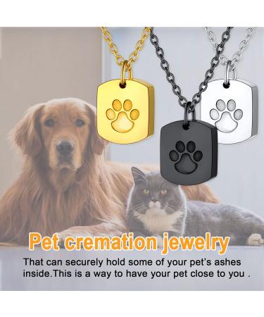 U7 Women Cremation Urn Necklace - Cycle of Life Celtic Knot Dog Feet Wings Crucifix Stainless Steel Cylinder Pendant - Men's Fire Burial Jewelry - Buy Online on GoSupps.com