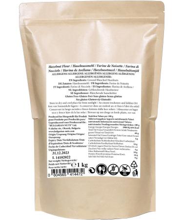 1 kg Hazelnut Flour Extra Fine | Ground Blanched Hazelnuts | Gluten Free - Buy Online on GoSupps.com