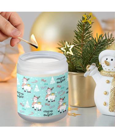 Vanilla Scented Candles - 7 oz Aromatherapy Jar Candles | Long Lasting Perfect Gift Set for Women | Cute Llama in Santa Claus Hat - Buy Online on GoSupps.com