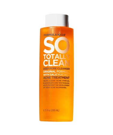 Formula 10.0.6 So Totally Clean Deep Pore Cleanser (6.75 Fl. Oz.) Salicylic Acid Face Toner - Removes Impurities to Clear Pores & Reduce Breakouts - Vegan  Paraben-Free  Sulfate-Free & Cruelty-Free