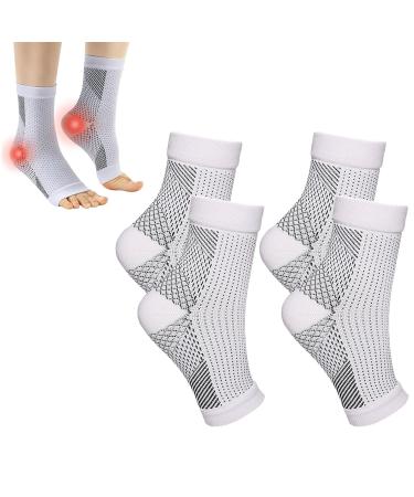 Orthopedic compression socks foot compression socks orthopedic socks plantar fasciitis socks ankle bandage compression stockings ankle socks footband for men and women 2 pairs