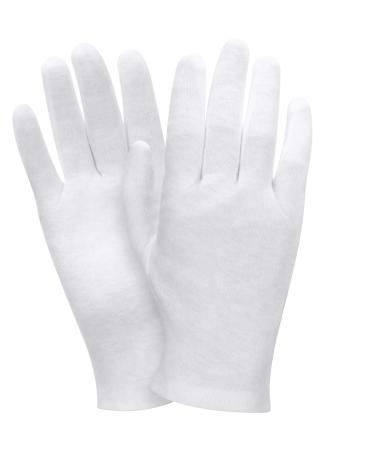 2 Pairs White Cotton Gloves Moisturizing Gloves Soft Elastic Skincare Glove Working Gloves for Women Dry Hands Jewelry Inspection and More One Size Fits Most - Buy Online on GoSupps.com