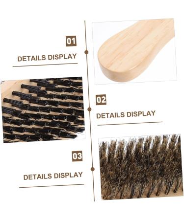 Double-Sided Beard Brush | Healeved Mustache & Hair Cutting Brush | Salon Quality Nylon Shaving Brush (17.5x5x4.4cm) - Perfect for Men s Grooming - Buy Online on GoSupps.com