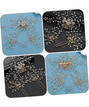 Healeved 4 Sets Bridal Headwear Wedding Decor Pearl Hair Accessories Hair Comb Pearl Headpiece Wedding Hair Pin Wedding Headdress Bridesmaid Hair Accessories Wedding Side Comb Zinc Alloy - Buy Online on GoSupps.com