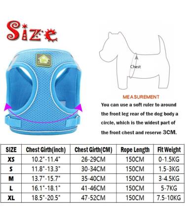 Buy Femax Dog Harness & Leash for Small/Mid-Sized Dogs & Cats - Soft Mesh Adjustable Reflective No Pull Vest - Navy Blue Perfect for Chihuahuas & Puppies - Buy Online on GoSupps.com