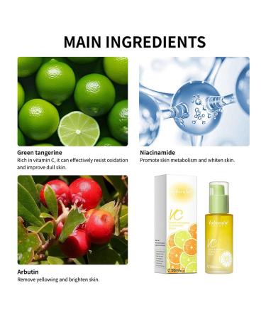 Buy Vitamin C Green Tangerine Face Serum - Nourishing & Moisturizing Facial Serum 50ml - Shop Internationally - Buy Online on GoSupps.com