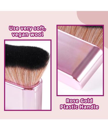 Self Tanner Brush - Kabuki Brush for Perfect Tanning Application | Rose Gold Makeup Brush for Self Tan & Sunscreen - Buy Online on GoSupps.com