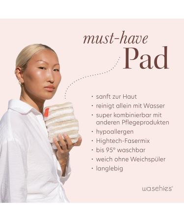 Washaben Washable Lubrication & Cleaning Pads - Reusable Hypoallergenic Skin-Friendly Supersoft Pastel Yellow Edition (6 Pack) - Pore Depth Cleaning with Water - Buy Online on GoSupps.com