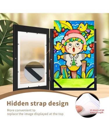 Leejard A4 White Picture Frame Set for Children's Drawings - Interchangeable Wood Frames for Artwork Storage & Room D cor - Buy Online on GoSupps.com