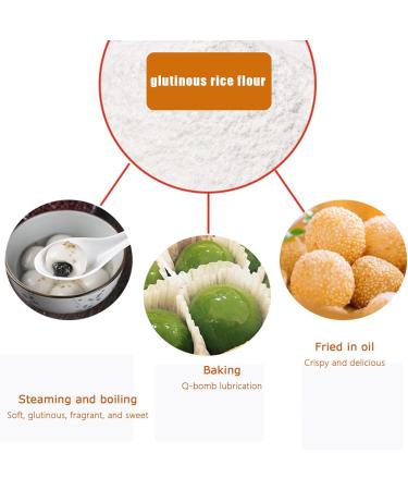 Glutinous rice flour 500g water milled glutinous rice flour can be used to bake green rice balls ice crust moon cake flour rice dumpling glutinous rice flour pumpkin cake - Buy Online on GoSupps.com