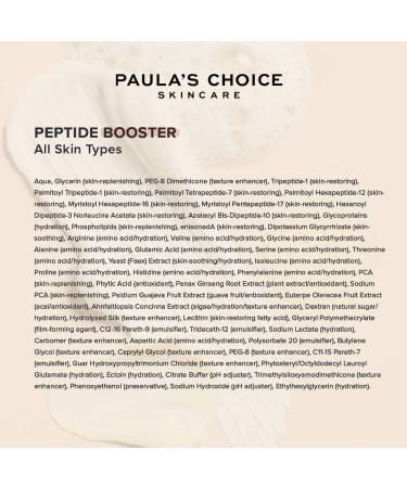Paula's Choice Peptide BOOSTER Serum - Powerful Anti-Aging Anti-Wrinkle & Fine Lines Facial Treatment - with Peptides - All Skin Types - 20 ml - Buy Online on GoSupps.com