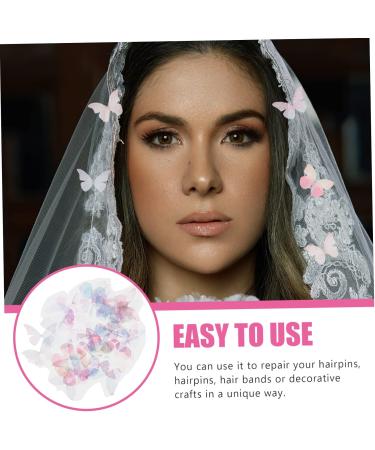 TEHAUX 500 Pcs Tulle Butterfly Accessory Miss Clothing Crafts As Shownx5pcs 0.01X3.5X5CMx5pcs - Buy Online on GoSupps.com