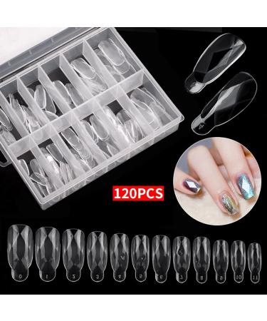 120pcs Dual Forms Fingernail Tips Diamond Shape Manicure for Home Use - Buy Online on GoSupps.com