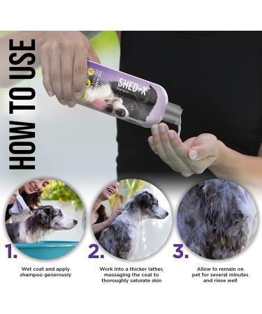 Shed-X Shed Control Shampoo for Dogs 16 oz - Reduce Shedding, Infused with Vitamins and Antioxidants for a Healthy Skin and Coat - Buy Online on GoSupps.com