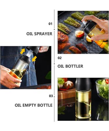 Zerodeko 2 Pcs Spray Bottle Oil Empty Bottle Bbq Oil Cooking Oil Olive Oil Dispenser Bottle Oil Sprayer Olive Oil Mister Olive Oil Pump Bottle Spray Oil Bottle Kitchen Glass Tanker Barbecue 15X5.5CMx2pcs Blackx2pcs - Buy Online on GoSupps.com