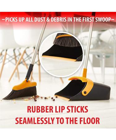 Long Handle Broom and Dustpan Set - Kitchen and Lobby Combo for Floor Cleaning - Buy Online on GoSupps.com
