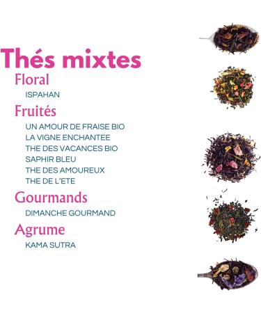 Th Mixte Th des Amoureux Comptoir Fran ais du Th Bo te M tal 80g M lange aux Notes Fruit es et Gourmandes Infusion Douce et Passionn e Fruits Exotiques Floral - Buy Online on GoSupps.com