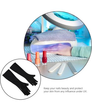 Healeved 1 Pair Nail Gloves Protection Gloves Nail Polish Gloves Gel Moisturizing Gloves Manicure Gloves Nail Art Tools Nail Skin Care Gloves Fingerless Mitts Cosmetic Mj03 Polyester Sleeve 18.00X9.00X0.40CM - Buy Online on GoSupps.com