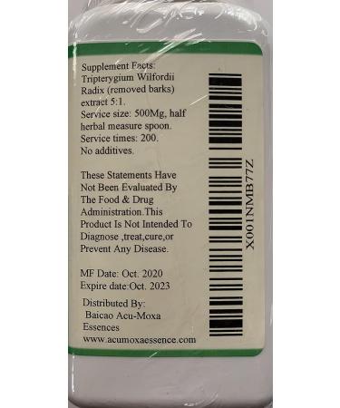 Baicao Tripterygium Wilfordii Root Thunder God Vine Lei Gong Teng Concentrated Granules 100g - Buy Online on GoSupps.com