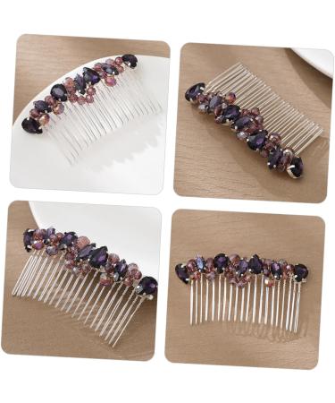 Housoutil Hair piece headband rhinestones bride accessories crown pearl diamond hair accessories vintage wedding Splitter hair curler Hair up comb wild dress wedding hair - Buy Online on GoSupps.com