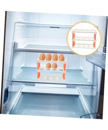 KOMBIUDA Fridge Eggs Holder Egg Grid Eggs Clear Plastic Containers Clear Plastic Tray Plastic Egg Holder Household Crisper Transparent 22.3X16.2X10.1CM - Buy Online on GoSupps.com