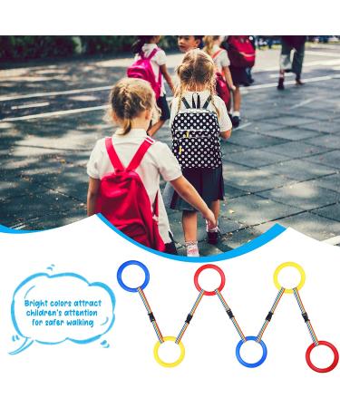 6 Pcs Colorful Toddler Walking Ropes with Handles for Daycare and Preschool | Kids Safety Line for Kindergarten and Nursery Outdoor Activities - Buy Online on GoSupps.com