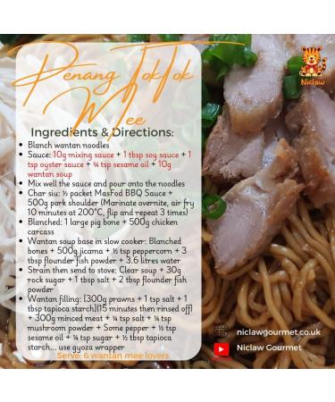 Sauce m langeuse pour nouilles s ches (Penang Wanton Noodles) Sos Campuran 310 g par bouteille Halal - Buy Online on GoSupps.com