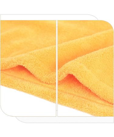 Ultra-Absorbent Microfiber Hair Towel Turban for Curly & Thick Hair Fast Drying & Frizz Control (Yellow) - Buy Online on GoSupps.com