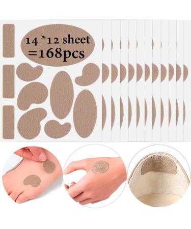 Moleskin for Feet 168 Pack (12 Sheet) Flannel Adhesive Moleskin for Blisters Moleskin Pads Moleskin Patches for Shoes Heel Feet and Blister Travel Essentials for Women - Buy Online on GoSupps.com