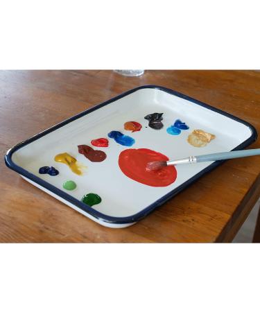 Art Alternatives Enamel Butcher Tray - 7x10.5 inches, White - Buy Online on GoSupps.com