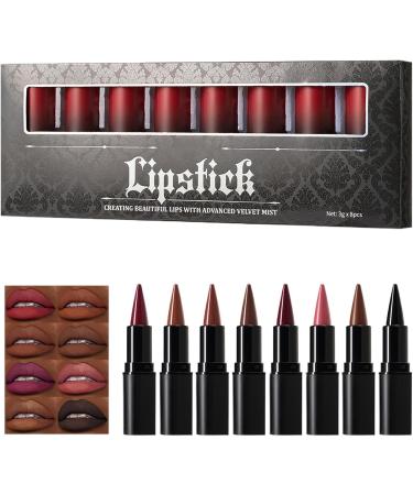  ycezw YCEZW Lipliner Pencil Lip Pencils | Finilela Matte Penon Lipstick 8 Colors - Waterproof Moisturizing Lip Makeup for Women and Girls - Buy Online on GoSupps.com