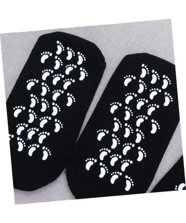 POPETPOP 3 Pairs Foot Care Socks Spa Gel Socks Shallow Mouth Socks Feet Care Ultimate Socks for Dry Cracked Skin on Feet Foot Socks Cotton Boat Socks Black Gel moisturizing Socks - Buy Online on GoSupps.com