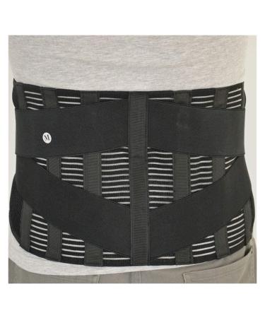 Samnuerly back bandage-lordosis support belt adjustable compression and breathable relief of back pain herniated disc sciatica scoliosis and more (size: X-Large) (x)