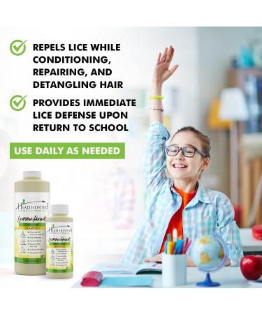 Head Hunters Lemon Lice Repellent Shampoo - 12oz Natural Daily Prevention for Kids & Adults - Non-Toxic & Chemical-Free - Buy Online on GoSupps.com