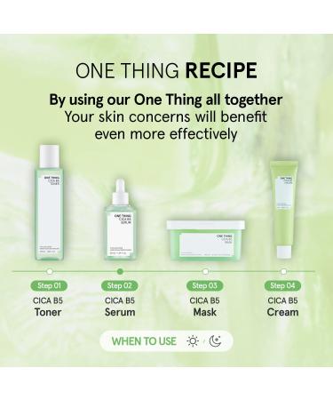 ONE THING CICA B5 calming Serum 1.69 fl.oz / 50ml | Korean Skincare Panthenol Soothing Hydration Boost for Sensitive Skin - Buy Online on GoSupps.com