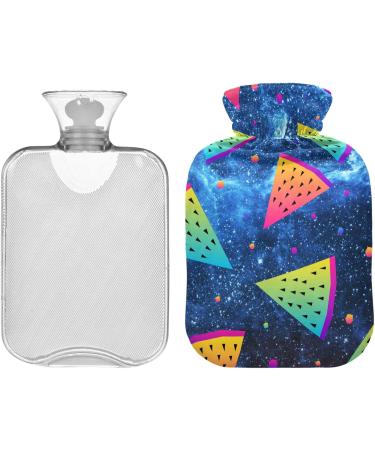 Shop Naanle 2L Abstract Rainbow Watermelon Hot Water Bottle - Pain Relief & Heat Therapy for Bed Hand & Foot - Buy Online on GoSupps.com