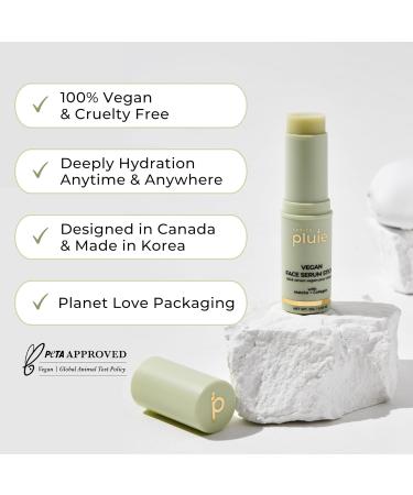 Vegan Face Serum Stick (10g) with Green Tea Extract Hydrolyzed Collagen and Aloe Vera For Moisturizing Hydrating Multi Balm Stick Face Moisturizer Made in Korea Designed in Canada - Buy Online on GoSupps.com