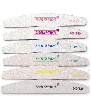 Professional Nail File Double Sided Grit 80/100 - 15 Pcs Manicure Tools for Nail Grooming and Styling, Acrylic Gel Buffer & Polisher - Buy Online on GoSupps.com