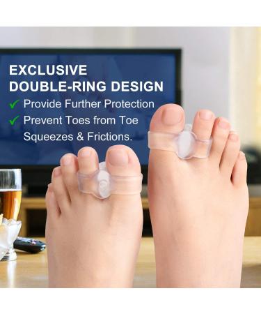Promifun Gel Toe Corrector - 10 Pack Toe Separators with Big Toe Spacer for Bunion Pain - Buy Online on GoSupps.com