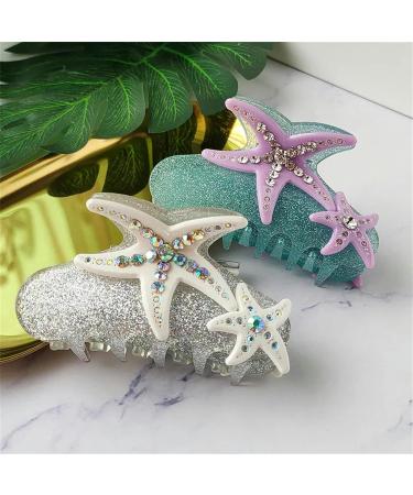 Hair clips Claw Clips 1 Pc Underwater World Hair Claw Colorful Starfish Crabs Hair Claw Clip Hair Accessories For Women Girls-C(A) - Buy Online on GoSupps.com