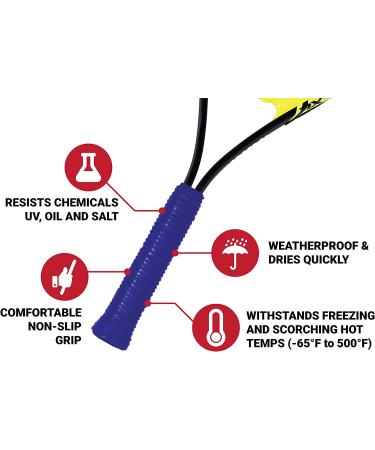 Silicone Rubber Grip Wrap - 1.7mm Thick Blue for Tool Handles, Fitness & Sports Equipment - Buy Online on GoSupps.com