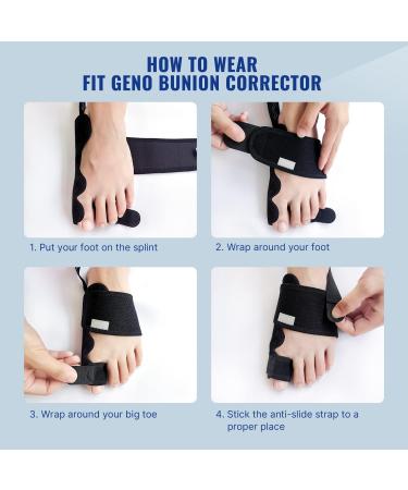 Fit Geno Bunion Corrector for Women Big Toe Adjustable for Men Toe Straightener Bunion Relief Foot Brace Splint Pain Relief Protector Hallux Valgus Corrector(Beige) - Buy Online on GoSupps.com
