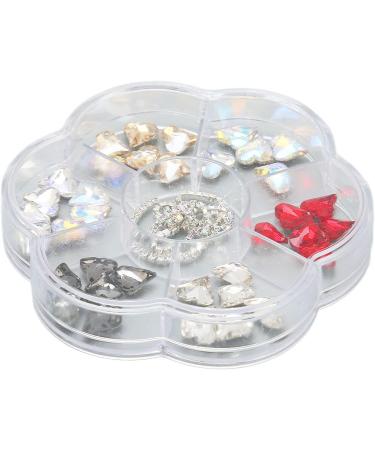 3D Glitter Nail Charms Nail Glitter Charm Rhinestones Ornaments Nail Art Decorations Accessories for DIY Craft Nail Art Design Manicure Decor - Buy Online on GoSupps.com