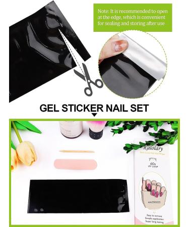 Kalolary 20PCS Nail Gel Strips - Glitter Pink Self-Adhesive Wraps - UV/LED Lamp Required - Buy Online on GoSupps.com