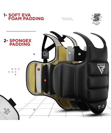RDX Reversible Boxing Body Protector Kickboxing MMA Chest Guard - Black (L-XL) - Buy Online on GoSupps.com