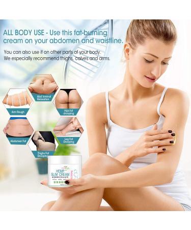 Hemp Hot Cream 3,000,000mg - Slimming Belly Cream for Men and Women - Thermogenic Weight Loss Anti Aging Cream - Shapes Waist, Abdomen, Buttocks - Buy Online on GoSupps.com