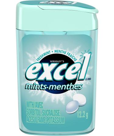Excel Mints Winterfresh 34gm Tin 8 Count & Fresh Mint 12gm 12 Count Winterfresh Spearmint + Fresh Mint 12gm - Buy Online on GoSupps.com