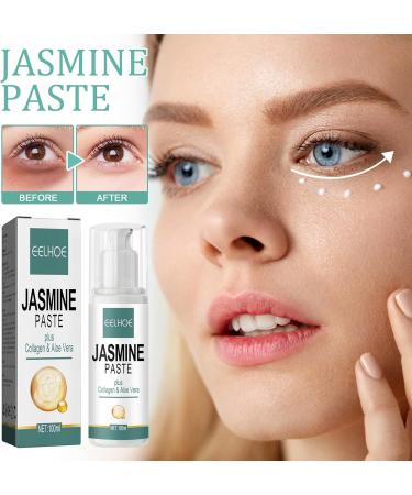 Jasmine Ointment for Dark Circles Active Jasmine Ointment Jasmine Ointment for Drooping Eyelids Active Jasmine Ointment With Collagen And Aloe Vera Jasmine Ointment Plus Jasmine Eye Cream 100ML - Buy Online on GoSupps.com