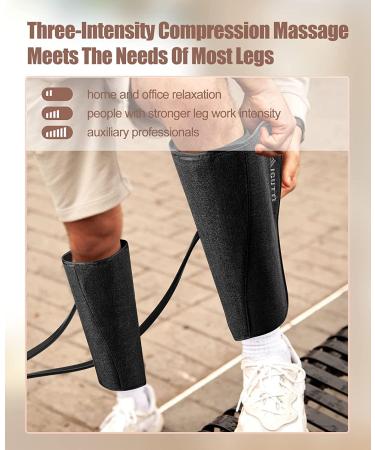Leg Massager with Heat for Circulation - Air Compression Calf Massager for Muscle Pain Relief - Gift for Men, Women, Dad, Mom - Perfect for Birthday, Fathers Day, Mothers Day, Christmas - Buy Online on GoSupps.com