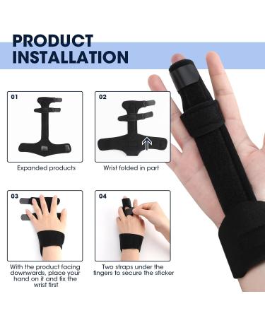 Full Finger Support Splints for Arthritis Trigger Thumb - Removable Hand Brace for Pain Relief - Buy Online on GoSupps.com